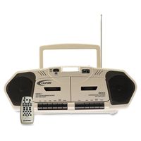 Manual Califone 2395AV02 Multimedia Player,AM/FM,CD,Group Listening Boombox, Beige