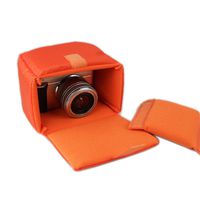 L-Peach DSLR SLR Camera Insert Bag Camera Inner Shockproof Case Bag with Removable Partition Padded for Camera Accessories 15x10x12cm