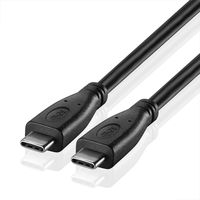 TNP USB Type C to Type C Cable, USB-C to USB C Cable Adapter Connector Charger (3ft Black) Power Delivery Cord for Apple MacBook, Huawei Matebook, iPad Pro, Chromebook, Switch, Type-C Devices/Laptops