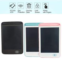 TelDen LCD Writing Tablet for Kids, Electronic Drawing Pads Doodle Board, Portable Reusable Erasable Ewriter, 6.5 inch