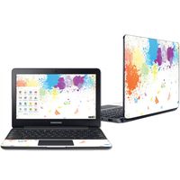 Mightyskins Skin Compatible with Samsung Chromebook 3 11.6" - Splash of Color | Protective, Durable, and Unique Vinyl Decal Wrap Cover | Easy to Apply, Remove, and Change Styles | Made in The USA