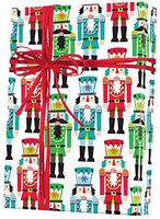 Nutcracker Toy Soldiers Nutcracker Christmas Wrapping Paper Roll, 2 Feet x 20 Feet Christmas Gift Wrap with Nutcracker Soldiers, Made in America, WRAP & Revel® R