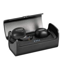 Ture Wireless Earbuds,GOSWER 5.0 Bluetooth Headphone in-Ear Waterproof Wireless Earphone with Microphone and 400mah Charging Case Portable Headset Stereo Sound, Noise-Canceling,Auto Paring