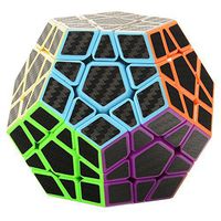Wenini Megaminx Puzzle Cube, Carbon Fiber Sticker Twisty Puzzle for Kids’ Intelligence Development, Speed Cubing Beginners or Puzzle Enthusiasts (Multicolor)