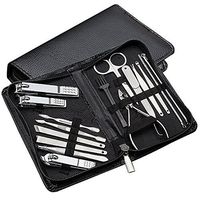 Nail scissors, 16 Piece Stainless Steel Hygiene Kit Portable Travel Case Beauty Care Tools