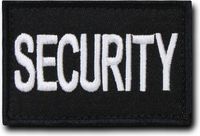 RapDom Security Canvas H&L Velcro-Back Patch [Pack of 2 - Black - 3x2"]