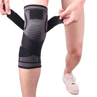 Hemlock Unisex Compression Knee Sleeve Sports Knee Pads Running Knee Brace Football Basketball Volleyball Knee Pads (XL, Black)