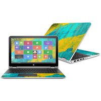 Mightyskins Skin Compatible with Hp Pavilion X360 15.6" (2016) - Acrylic Blue | Protective, Durable, and Unique Vinyl Decal Wrap Cover | Easy to Apply, Remove, and Change Styles | Made in The USA