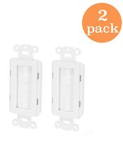 Tricom Quickport Decora Wall Brush Keystone Insert (2 Pack, Brush)