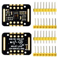 Heart Rate Sensor Module MAX30102 Pulse Detection Blood Oxygen Concentration Compatible for Arduino STM32 (Pack of 2)