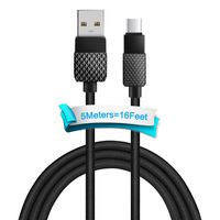 USB Type C Cable, Takya USB C to USB A Charging Cable 16ft Nylon Braided Super Long Fast Speed Charging Cord Compatible Samsung Galaxy S8/S9 Plus/S9+/Note 8/9, Google Pixel/2 XL