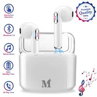 Wireless Earbuds,Bluetooth Earbuds Wireless Earphones Stereo Wireless Earbuds with Microphone/Charging Case Bluetooth in Ear Earphones Sports Earpieces Compatible iOS Samsung Android Phones