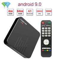 Magicsee Android 9.0 N5 Max TV Box Amlogic S905X2 Quad-core 4GB 64GB Dual WiFi 2.4G+5Ghz Bluetooth 4.1 4K HD Smart Android Box