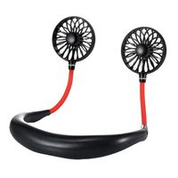Portable Fan,Hand Free Personal Fan Wearable Neckband Sport Fan USB Battery Rechargeable Mini Fan 3 Speeds Adjustment Cooler Fan for Outdoor Camping Office Home Kitchen Travel