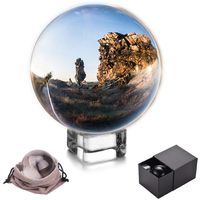 JIHUI Crystal Ball - Crystal Sphere Photography Prop 70mm (2.75 Inch) Clear