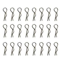 Rucan 100 PCS Apex RC Products Medium RC Car/Truck/Buggy Galvanized Steel Body Clips (1:10)