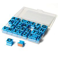 Educational Insights Alphabet Rubber Stamps Uppercase, 5/8", Ages 4 and Up, (30 Pieces - 26 Letters and 4 Punctuation Marks)