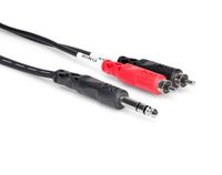 Hosa TRS-202 1/4" TRS to Dual RCA Insert Cable, 2 Meters