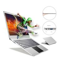 Fenniu Ultra Thin 14 inch Laptop Computer Intel Apollo Lake Celeron N3450 4GB Ram 64GB eMMC Supports M.2 SSD Upgrade(Up to 512 GB), USB 3.0, Bluetooth, Type C, Webcam, Windows 10 PC, Silver