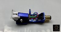 Cartridge and Stylus, needle with mounting bolts And Blue Headshell for Stanton T120, T60, T80, T90, T62, T92, ST150, T92 usb, ST100, STR8100, STR880, STR890