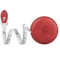 Sewing Tape Measure, Medical Body Cloth Tailor Craft Dieting Measuring Tape, 60 Inch/1.5M Dual Sided Retractable Ruler with Push Button Round(1 Pack, Red)