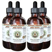 Red Root Alcohol-Free Liquid Extract, Red Root (Ceanothus Americanus) Dried Root Bark Glycerite 4x4 oz