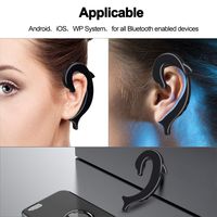 Saying Dolphin-Shaped Portable Bluetooth V5.0 Headphone, Bluetooth Headphone, Wireless Sport Earbud 4 Hours Talking Time HD Microphone Bluetooth Headset One Piece (Black)