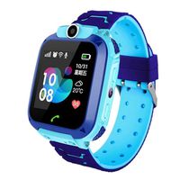 Startview Kids Smart Watch GPS Tracker, IP67 Waterproof Smartwatch, with LBS Locator Tracker SOS Calls Clock (Blue, Free)