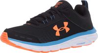 Under Armour Men's Charged Assert 8 Running Shoe, Black (002)/White, 14