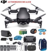 DJI Mavic Air Fly More Combo Drone - Quadcopter with 32gb SD Card - 4K Professional Camera Gimbal - 3 Battery Bundle - Kit - with Must Have Accessories (Onyx Black)