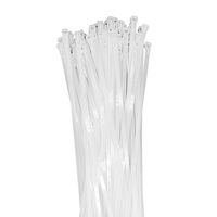Nylon Cable Zip Ties - Heavy Duty Industrial Grade Wire Ties - 12 inch Length - Cable Tie Mounts - UL Certified - Perfect for Organizing Wires, Home & Office Use 250-Pack - White Plastic Ties