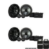 Kicker CSS65 6.5-INCH (160mm) Component System with .75-INCH (20mm) Tweeter, Bundle