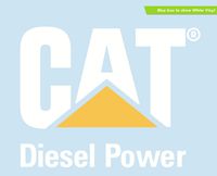 CAT Caterpillar Diesel Power Die-Cut Vinyl Transfer Decal (7.05" x 5.50")