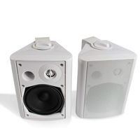 Herdio 5.25 Inches 200 Watts Indoor Outdoor Patio Bluetooth Speakers with Superior Dome Tweeter All Weather Wired Wall Mount System(White)