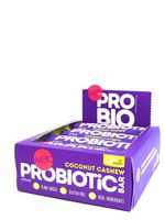 Welo Coconut Cashew Bar (Probiotic and Prebiotic), 12 Bars, Low Sugar, Vegan, Non-GMO, Gluten Free, Soy Free, Corn Free, Kosher, Good source of fiber