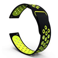 DDJOY Compatible Replacement for Withings Steel HR Sport Smartwatch 40mm/Samsung Galaxy Watch Active/Galaxy Watch 42mm/Verizon GizmoWatch Watch Band, 20mm Quick Release Watch Band (Black/Lime)