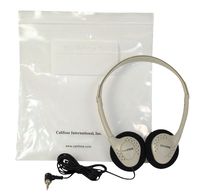 Califone CA-2 Individual Stereo Headphones with Resealable Storage Bag