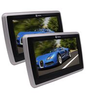 Twin Car Monitor Headrest Table Holder DVD CD Player HD 1080P Region Free (DVD/VCD/MP3/MP4/CD-R/CD-RW/DIVX) FM IR Transmitter USB SD Bulit-in Speaker