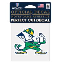 WinCraft NCAA Notre Dame 48909012 Perfect Cut Color Decal, 4" x 4", Black
