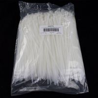 1000 Pc Bag Clear Nylon 11" Cable Zip Ties Self Locking Head UV Heat Resistant Outdoor Indoor for Bundling Tag Hold Wires Cords Crafts AutoAndArt