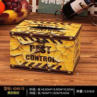 T-ZJHC European Creative Retro Tissue Box Home Room Bedroom Napkins Tray Living Room Coffee Table Storage, Rose red