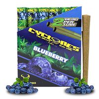 Cyclones Blueberry Pre-Rolled Flavored Hemp Wraps (12 Packs, 2 Wraps Per Pack) Total 24 Wraps and ES Scoop Card