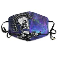 YUIOP Military Skull Printed Mask Neutral Mask for Men and Women Polyester Dust-Proof Breathable Mask