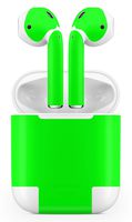 Vinyl Decal Sticker Protective Skin Compatible with Apple Airpods Gloss Lime Green