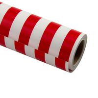 RUSPEPA Gift Wrapping Paper Roll-Red Vertical Stripe White Background Design for Wedding, Birthday, Shower, Congrats, and Holiday Gifts - 30 Inch X 32.8 Feet