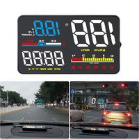 Qianbao Head-Up Display Car HUD 5" Windshield Screen Projector with OBD II/EU OBD Interface Plug