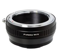 Fotasy Copper Nikon Lens to Fuji X Adapter, Nikon F Mount to X Mount Adapter, Compatible with Fujifilm X-Mount X-Pro1 X-Pro2 X-E1 X-E2 X-E3 X-A5 X-M1 X-T1 X-T2 X-T3 X-T10 X-T20 X-T30 X-H1 Cameras