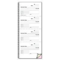Rediform 23L117 Money and Rent Unnumbered Receipt Book, 5 1/2 x 2 3/4, Two-Part, 500 Sets/Book