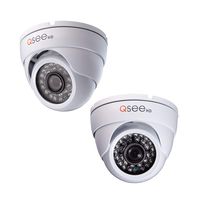 Q-See Home 720P Analog HD Dome 2 Pack, Indoor/Outdoor, Night Vision, QTH Series Compatible Add-On Camera, White (QTH7213DW-2)
