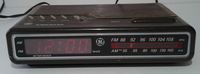 Vintage 80s GE Digital Alarm Clock AM FM Radio Model 7-4612A Woodgrain